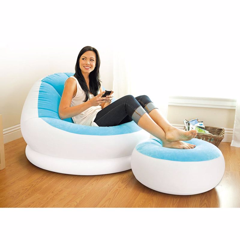 SILLÓN PUF CON APOYA PIES