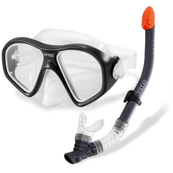 SET DE BUCEO MÁSCARA Y TUBO REEF RIDER