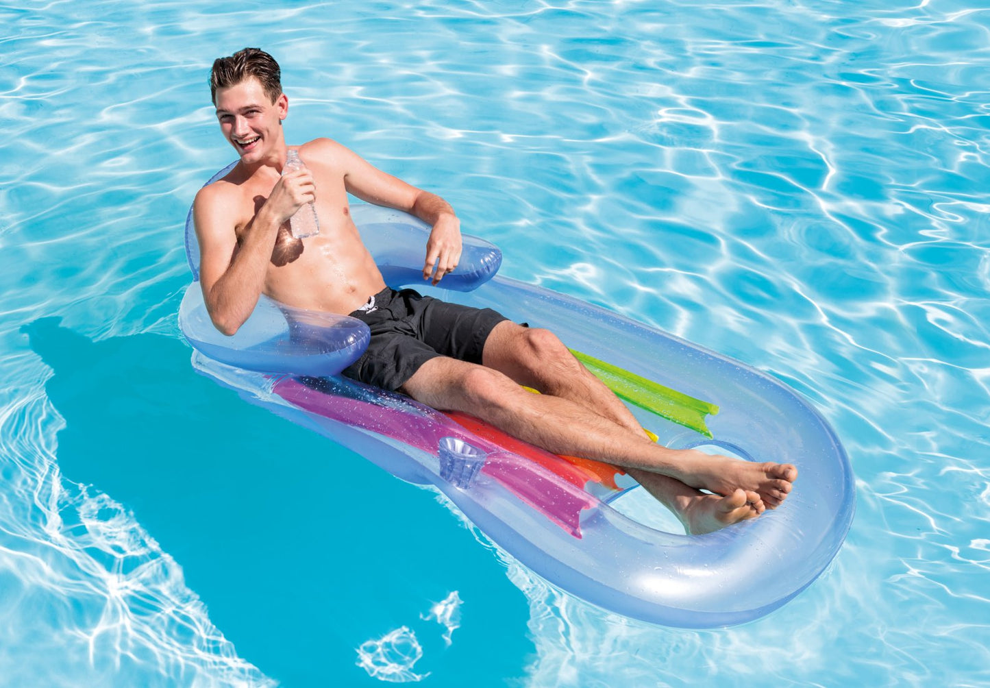 COLCHONETA INFLABLE CON RESPALDO