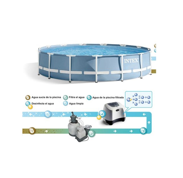 CLORADOR SALINO CON SISTEMA DE OZONO INTEX