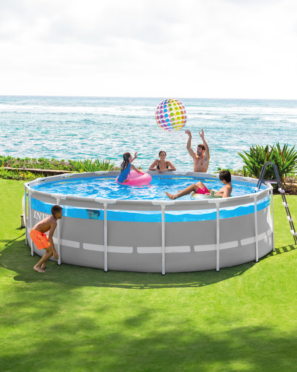 PISCINA INTEX PRISM FRAME CLEARVIEW VENTANA PANORÁMICA 427 x 107cm