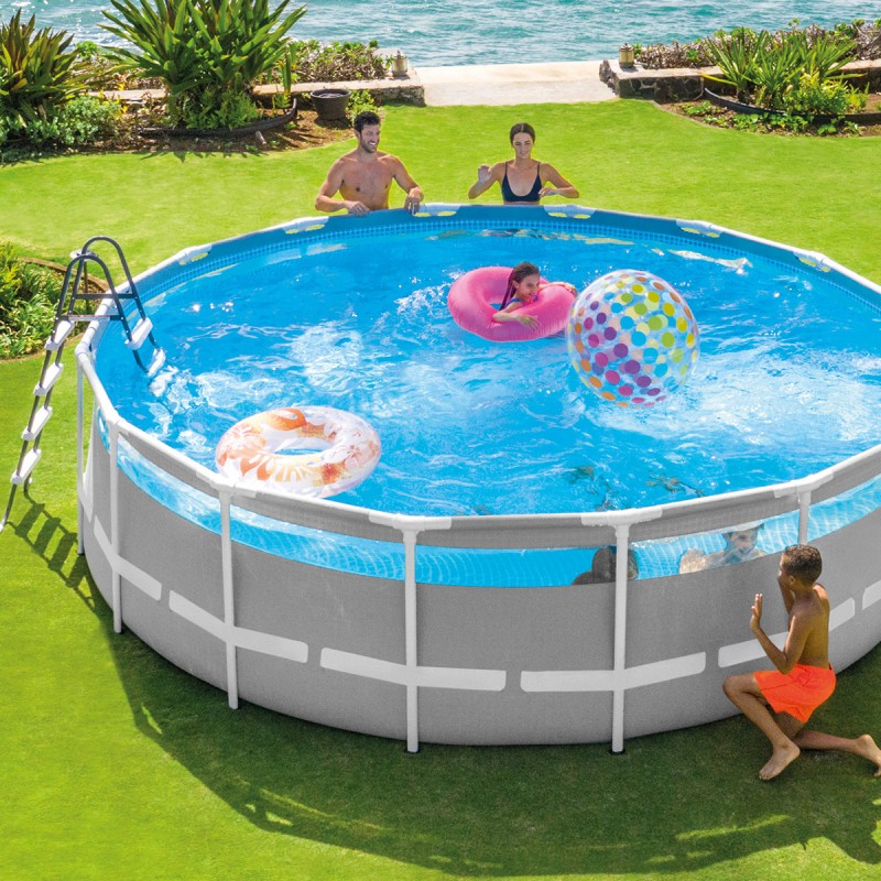 PISCINA INTEX PRISM FRAME CLEARVIEW VENTANA PANORÁMICA 427 x 107cm