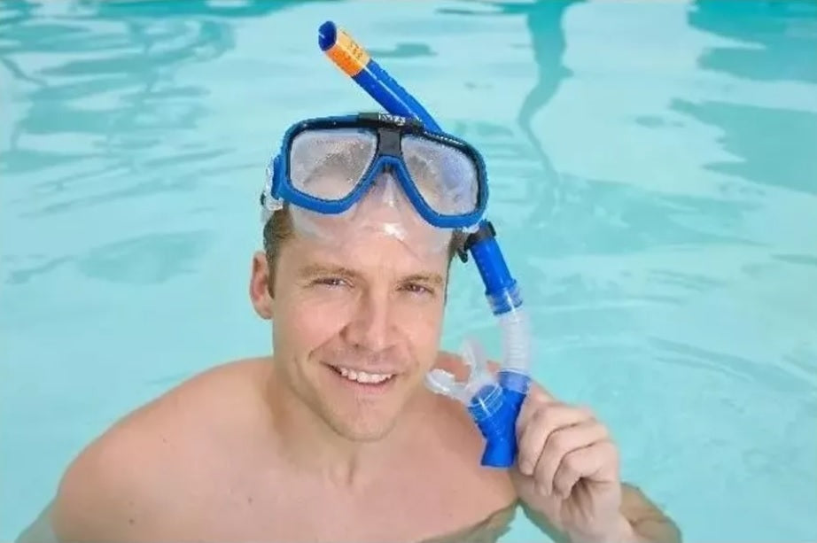 TUBO Y MÁSCARA BUCEO INTEX SILICONE