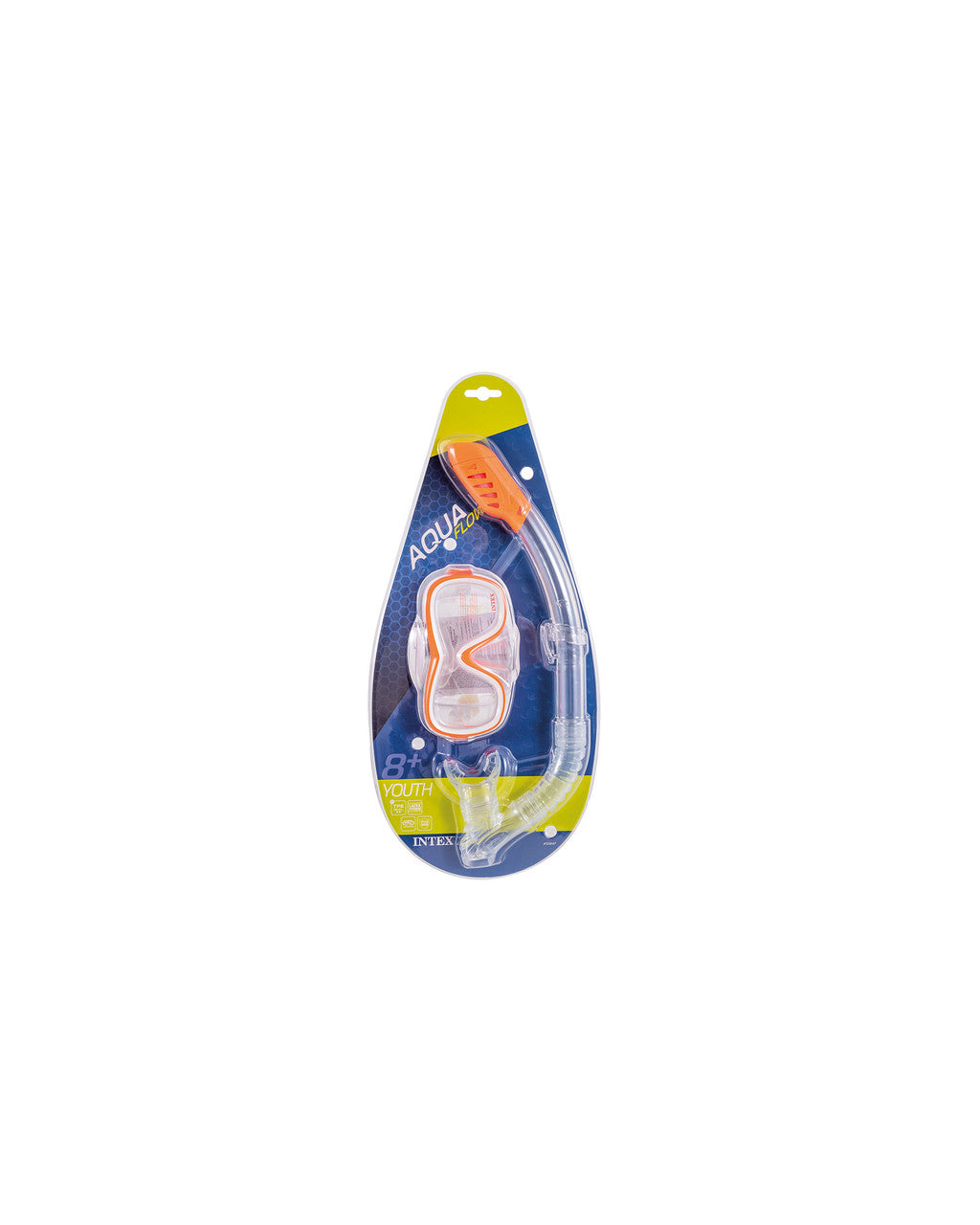 MÁSCARA DE NATACIÓN Y SNORKEL WAVE RIDER INTEX