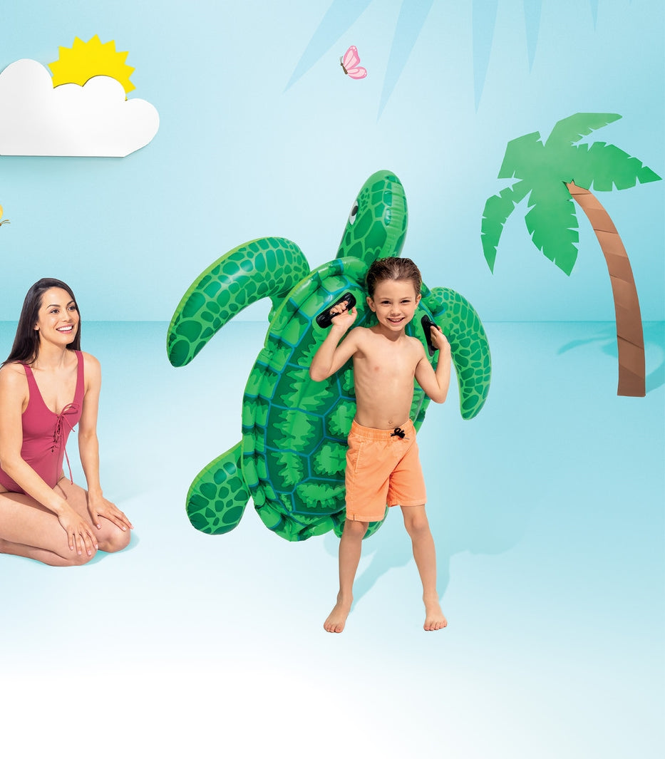 INFLABLE TORTUGA DE MONTAR CON AGARRADERA