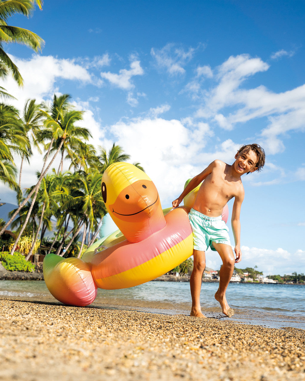 COLCHONETA DE MONTAR PATO INFLABLE