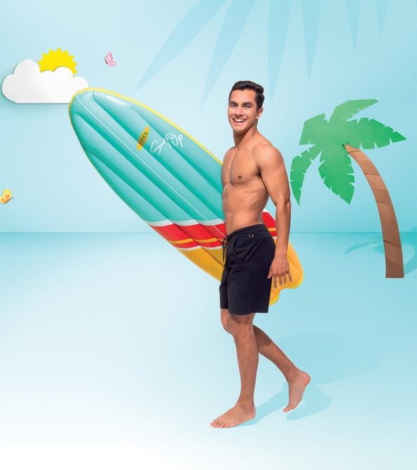 COLCHONETA TABLA DE SURF INTEX, 3 DISEÑOS