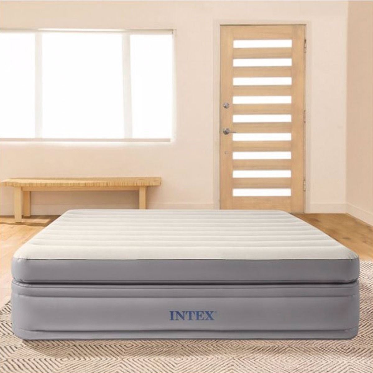 COLCHON SOMMIER AUTO INFLABLE DOBLE PLUS PRIME COMFORT ELEVATED QUEEN