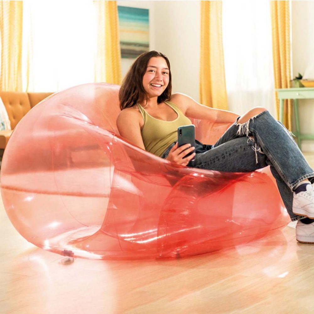 SILLÓN INFLABLE TRANSPARENTE
