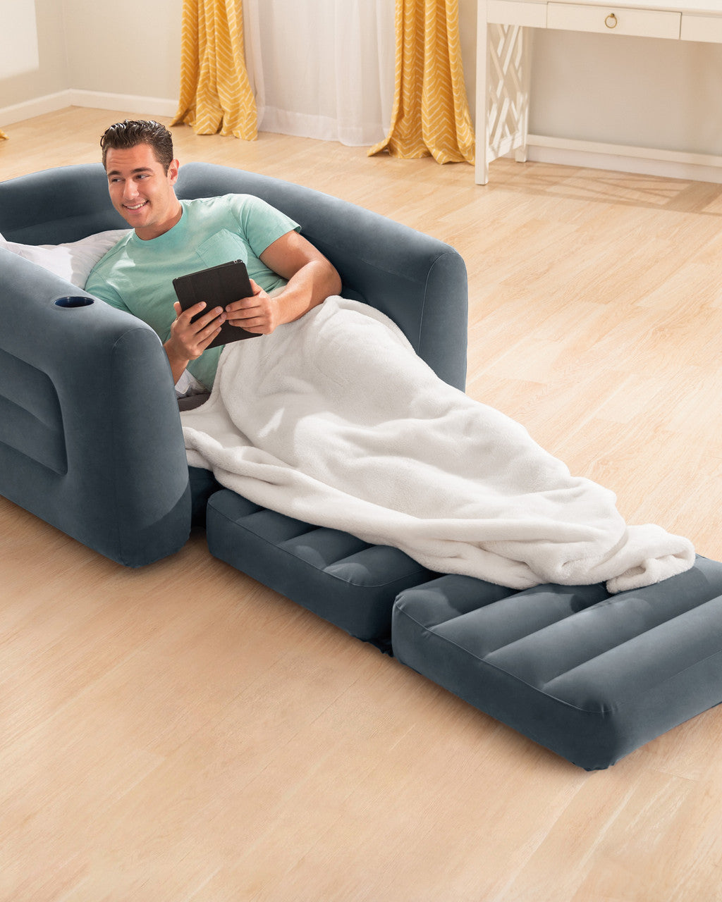 SILLÓN PUFF CAMA DE 1 PLAZA