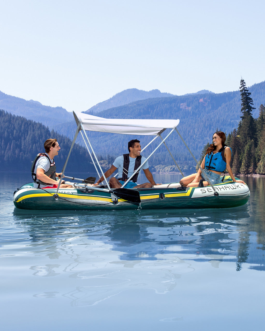 TECHO PARA BARCO INTEX CON PROTECTOR UV