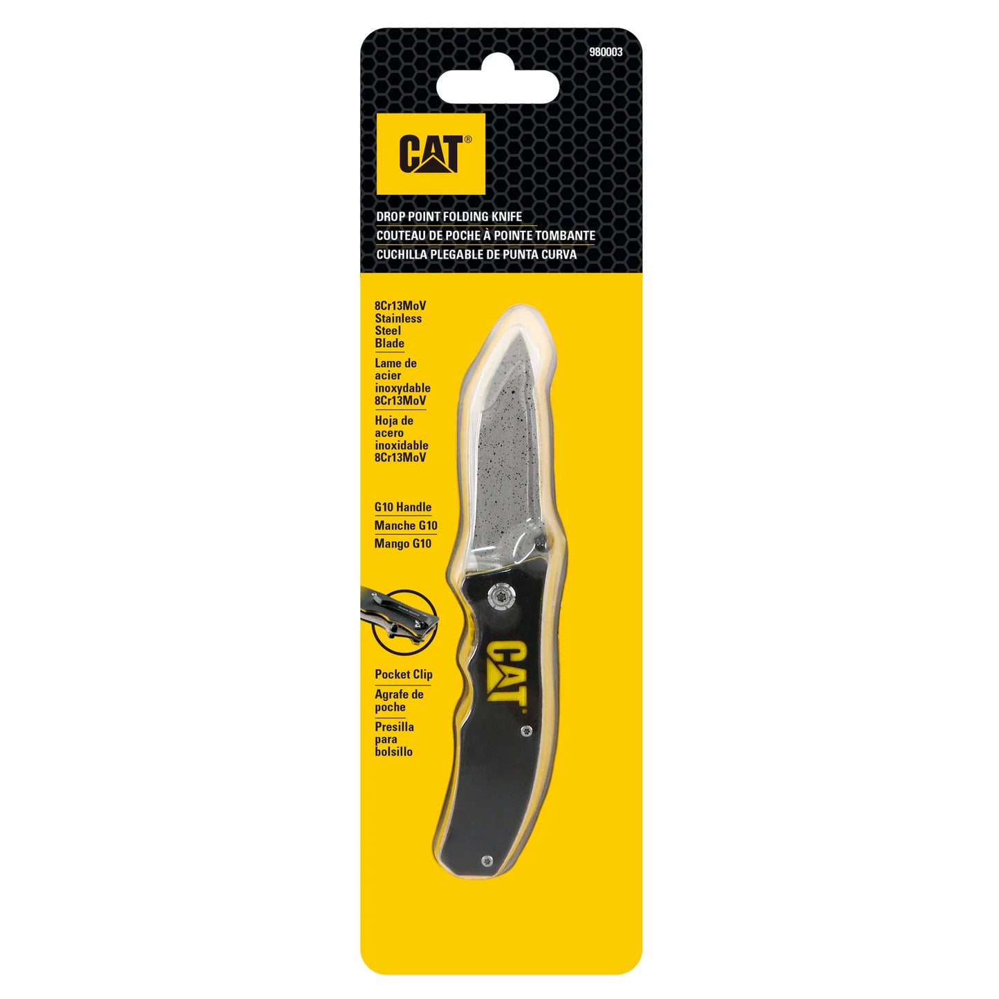 CUCHILLO CUCHILLA PLEGABLE DE CAIDA CAT 980003
