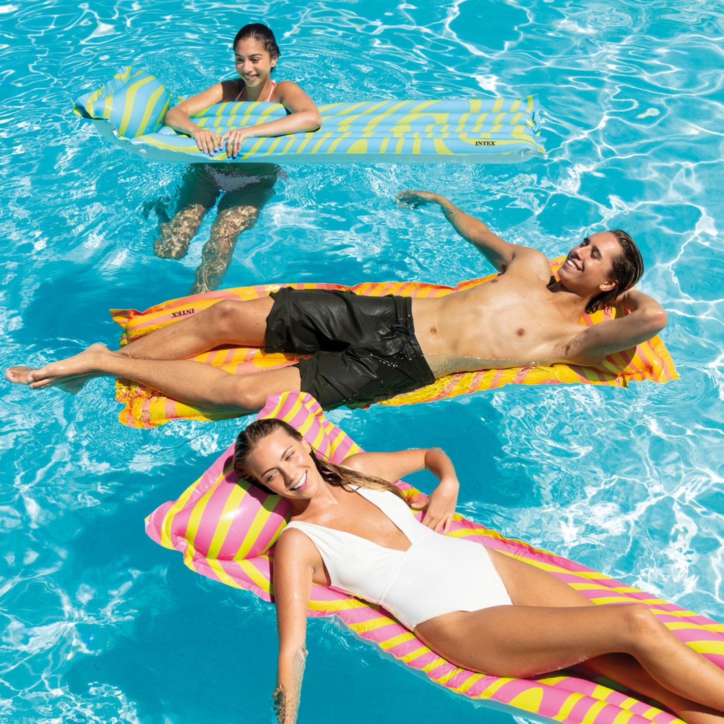 Colchoneta inflable cebra intex