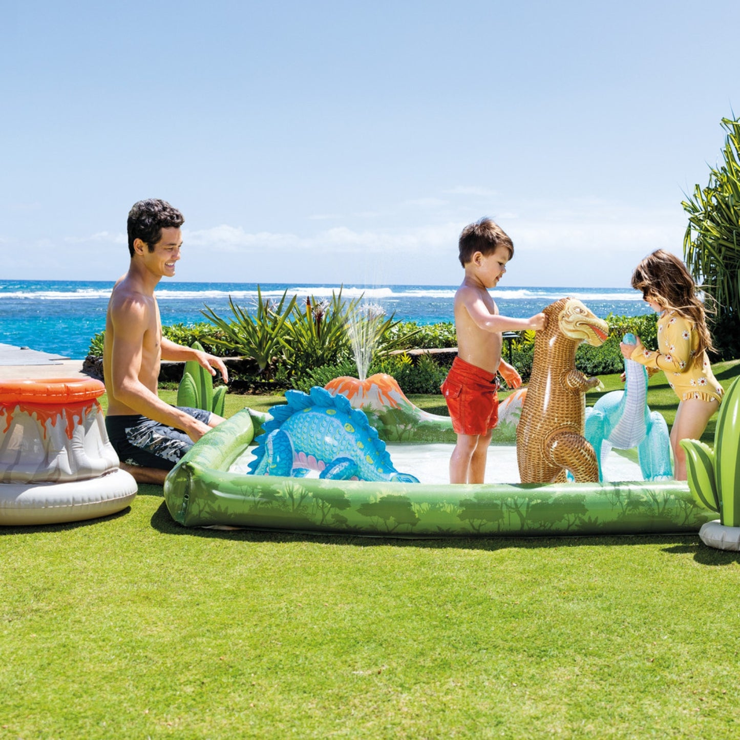 Piscina infantil play center jurassic intex
