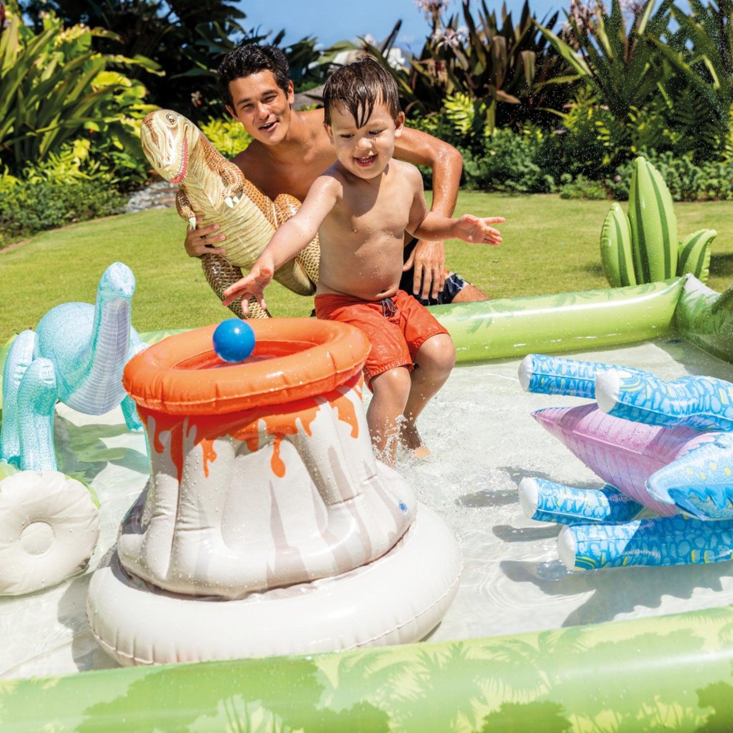 Piscina infantil play center jurassic intex