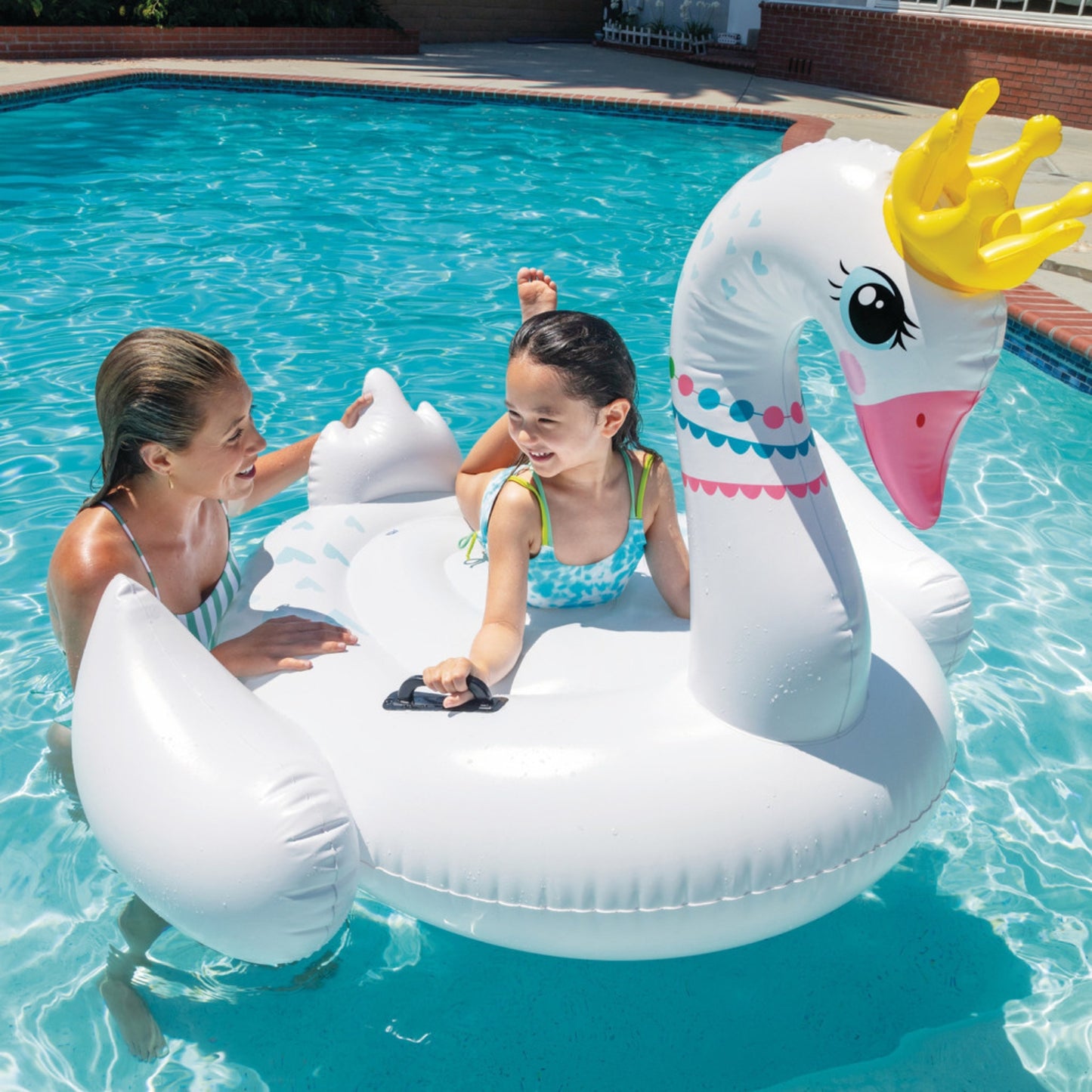 Colchoneta de montar Cisne real intex