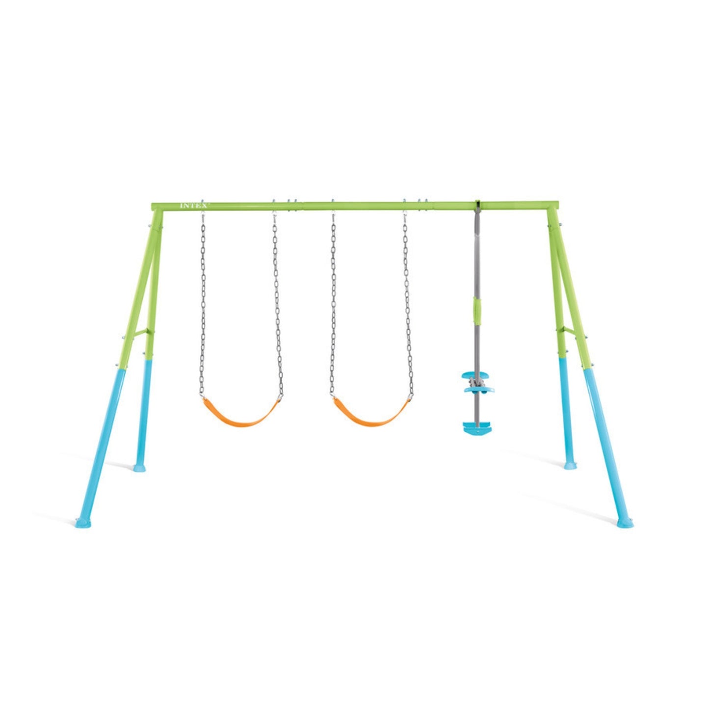 Juego de patio hamaca de tres colores con balancín intex