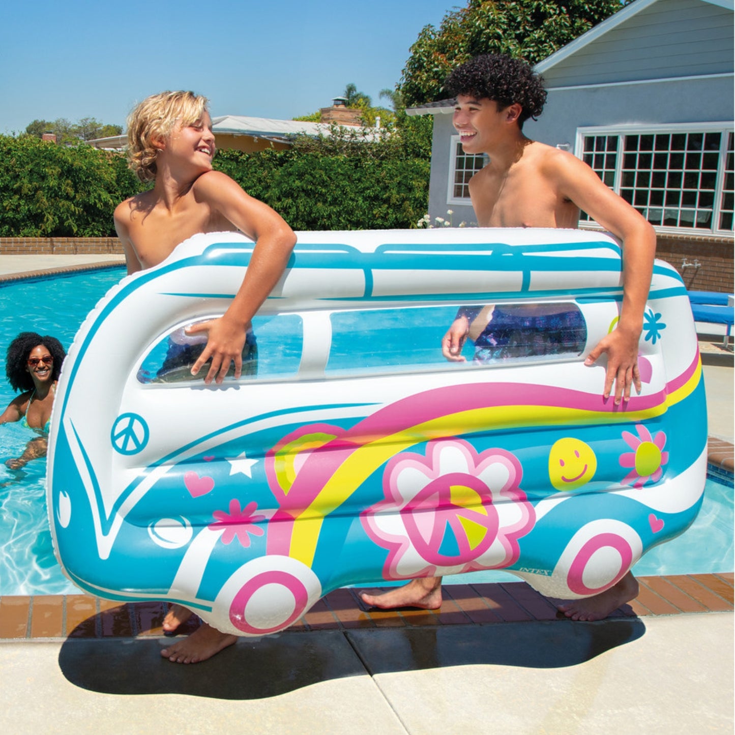 Colchoneta inflable furgoneta intex