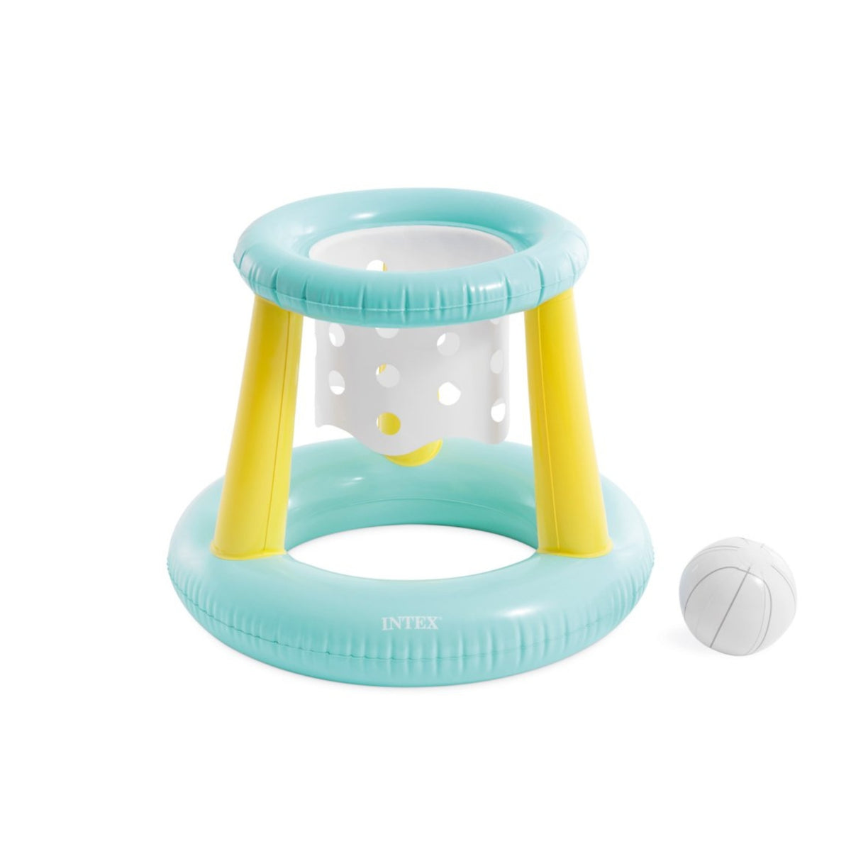 ARO DE BASKETBALL INFLABLE INTEX CELESTE Y VERDE