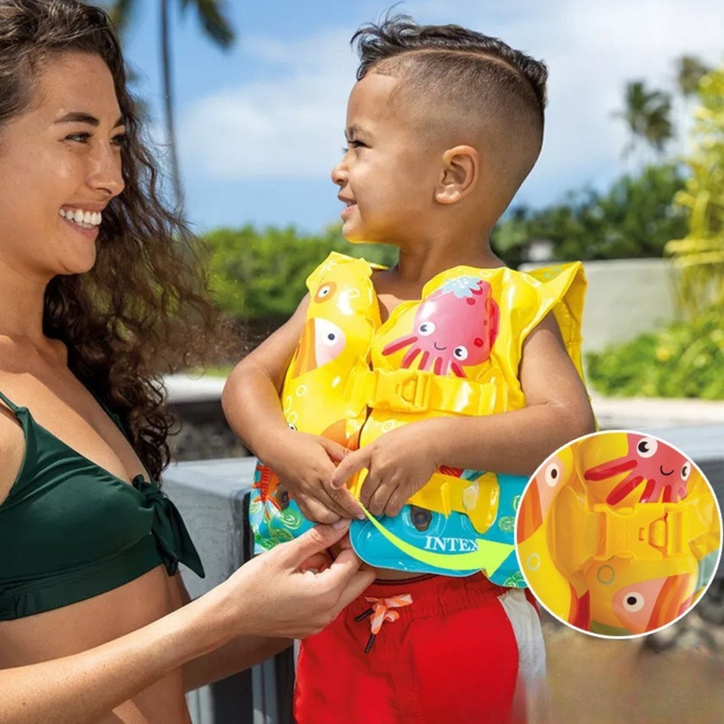 CHALECO SALVAVIDAS INFLABLE INTEX