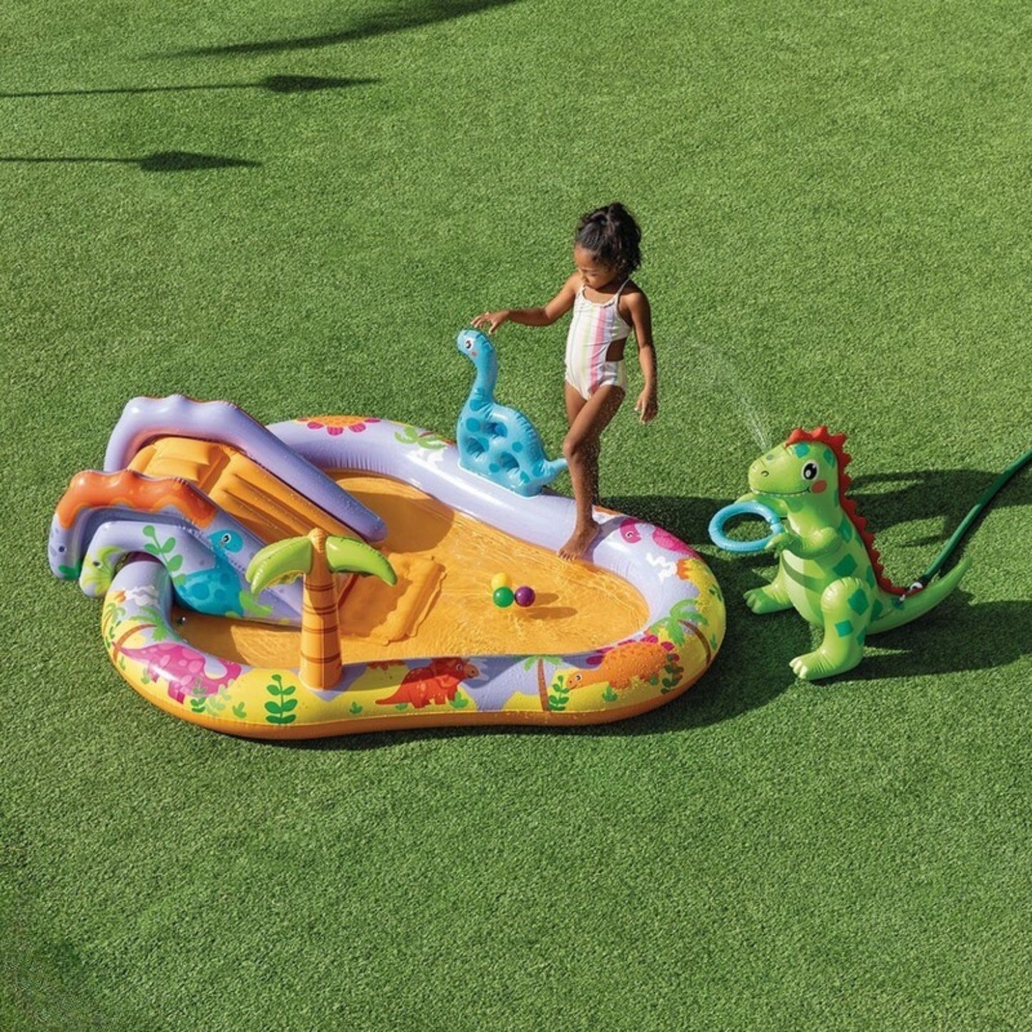 Piscina play center infantil inflable Dino Park intex