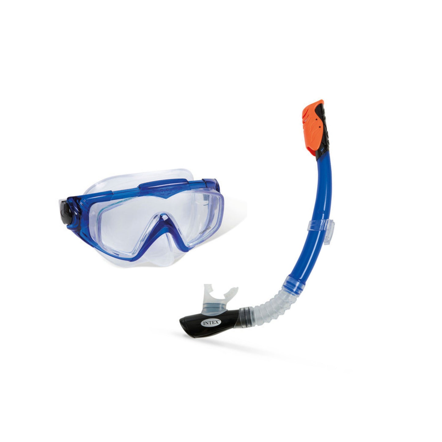 TUBO Y MÁSCARA BUCEO INTEX SILICONE