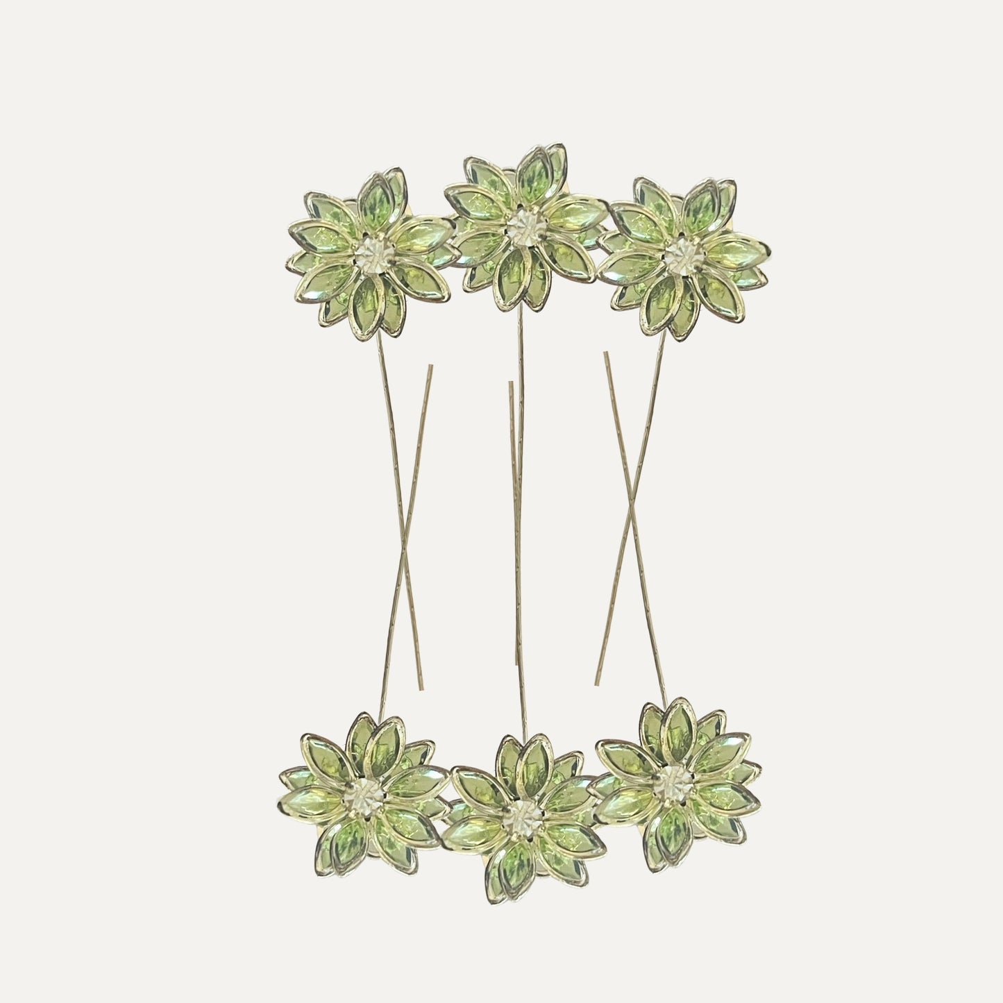 ALAMBRE CON FLOR VERDE CLARO