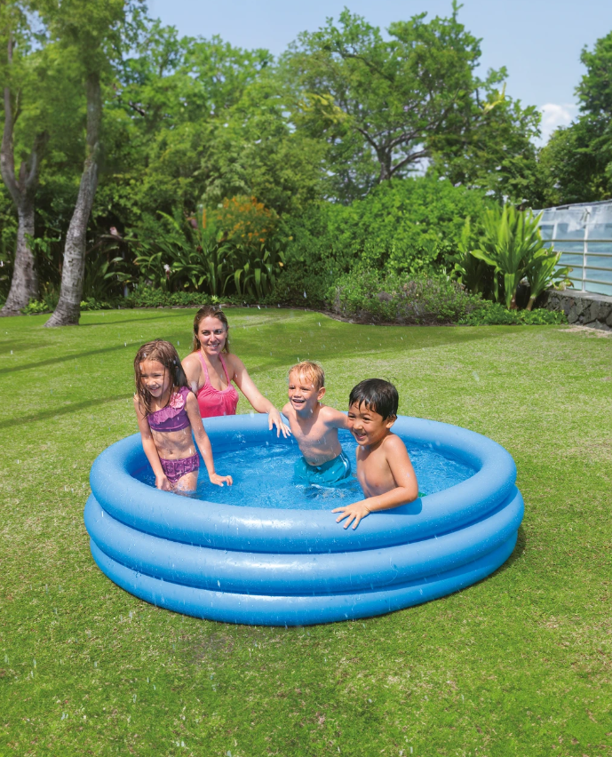 PISCINA INFANTIL INFLABLE CRYSTAL BLUE INTEX
