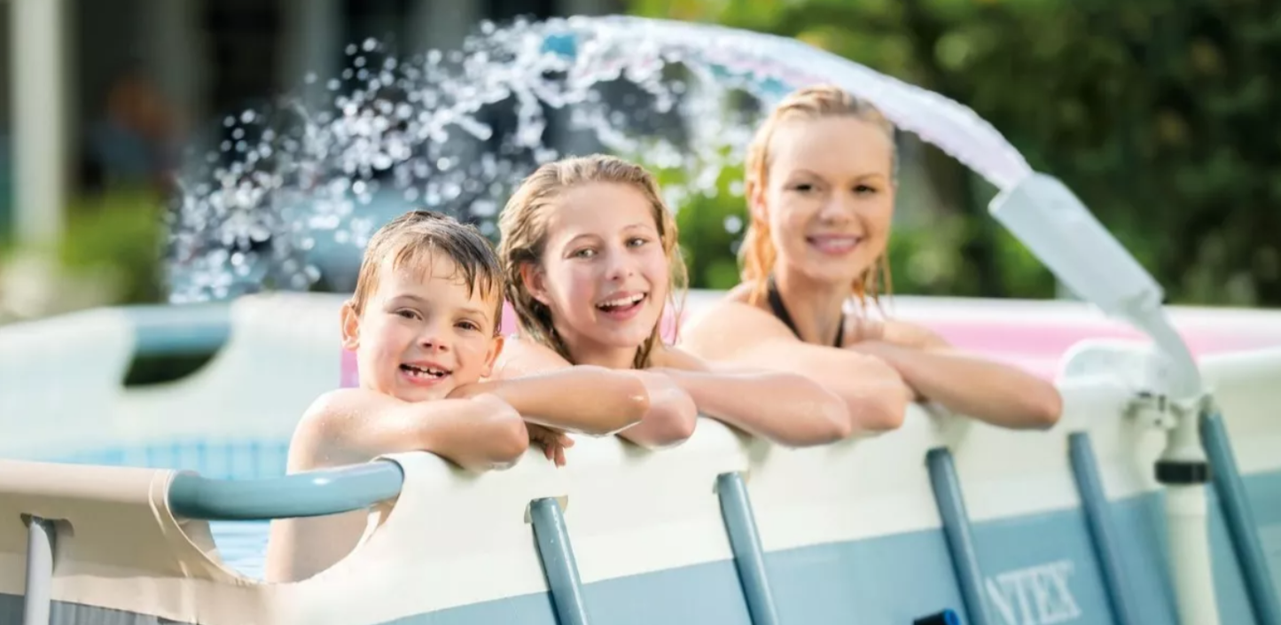 CASCADA AGUA VERTICAL CON LUCES INTEX
