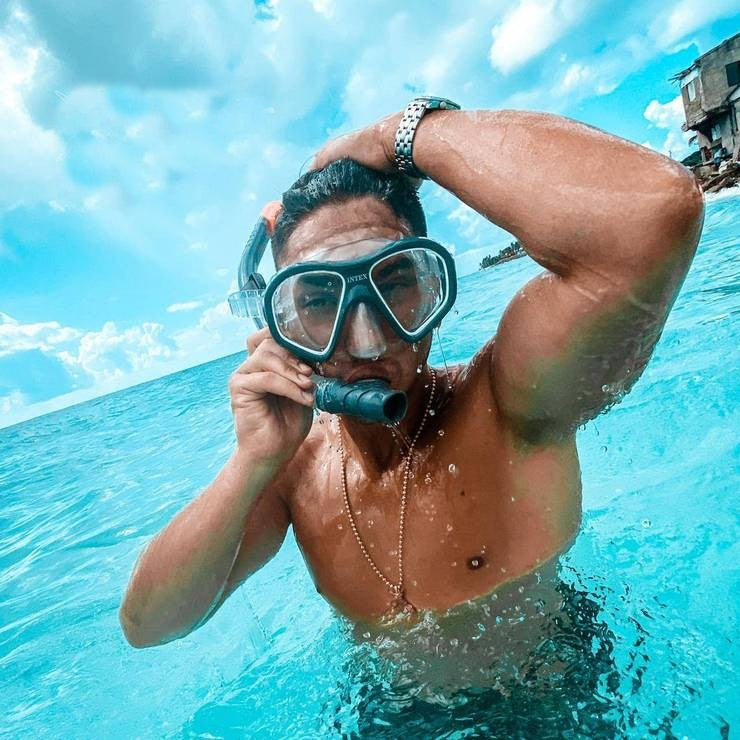 SET DE BUCEO MÁSCARA Y TUBO REEF RIDER
