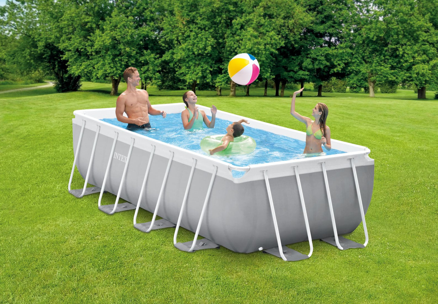 PISCINA RECTANGULAR 400 x 200 x 122 INTEX PRISM FRAME