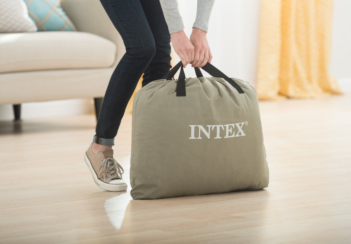 SOMMIER AUTO INFLABLE DELUX PILLOW INTEX