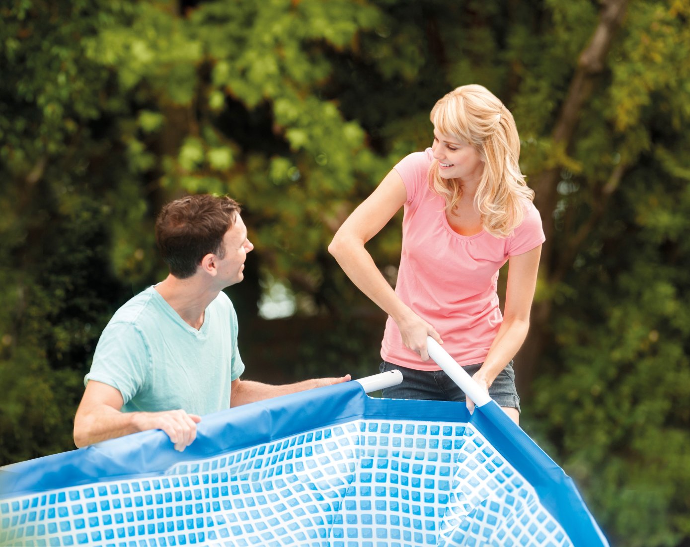 PISCINA RECTANGULAR FRAME 220 X 150 X 60 SIN BOMBA INTEX