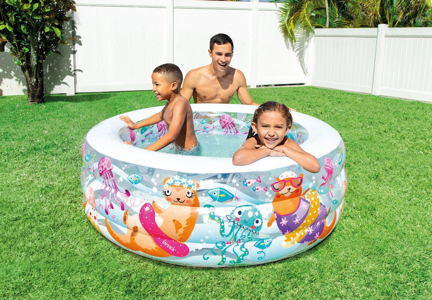PISCINA INFLABLE ACUARIO INTEX REDONDA