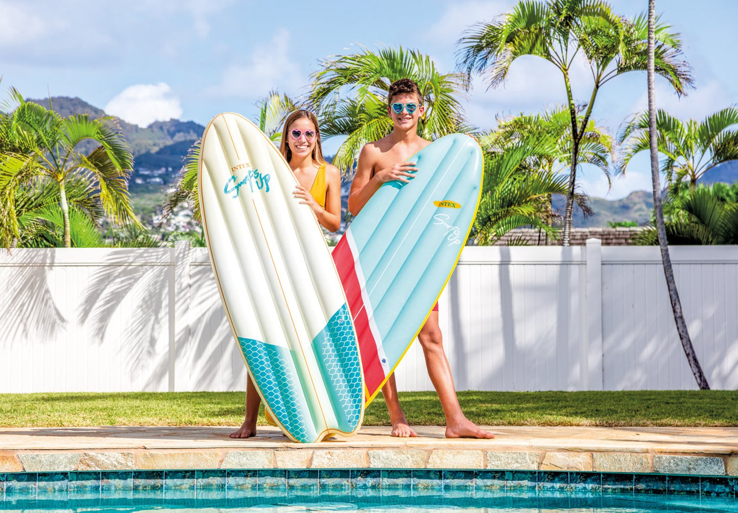 COLCHONETA TABLA DE SURF INTEX, 3 DISEÑOS