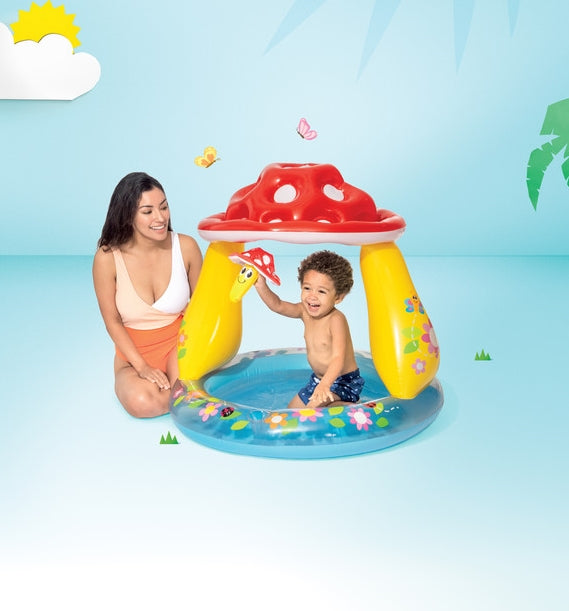 PISCINA HONGUITO INFANTIL CON TECHO INTEX