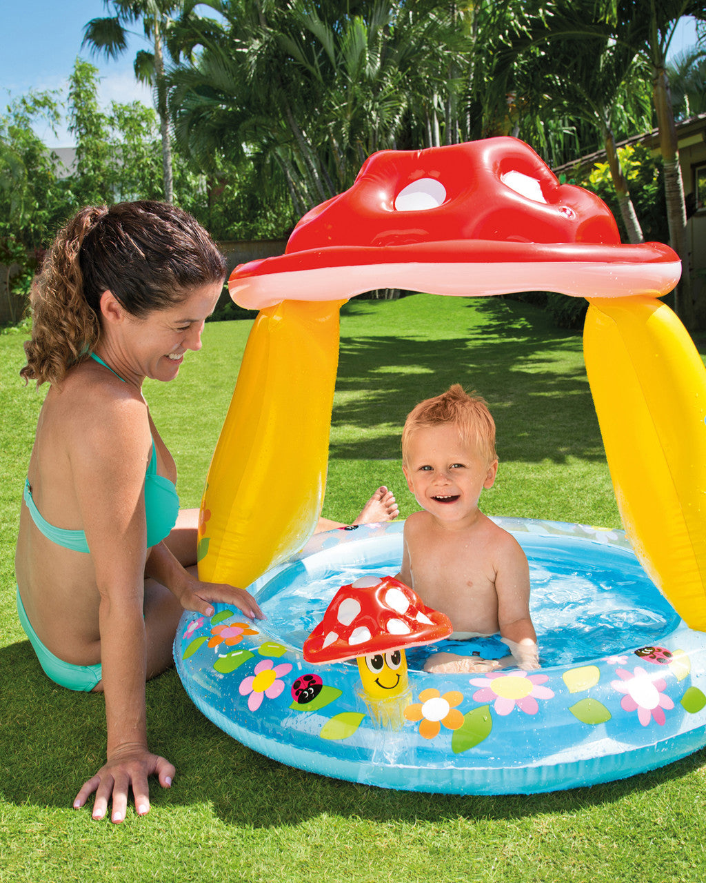 PISCINA HONGUITO INFANTIL CON TECHO INTEX