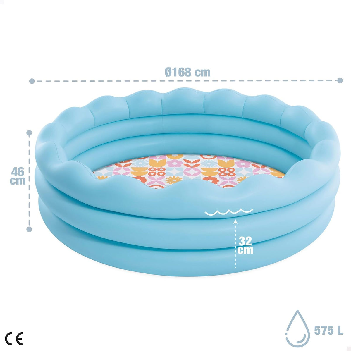 Piscina ondulada inflable intex