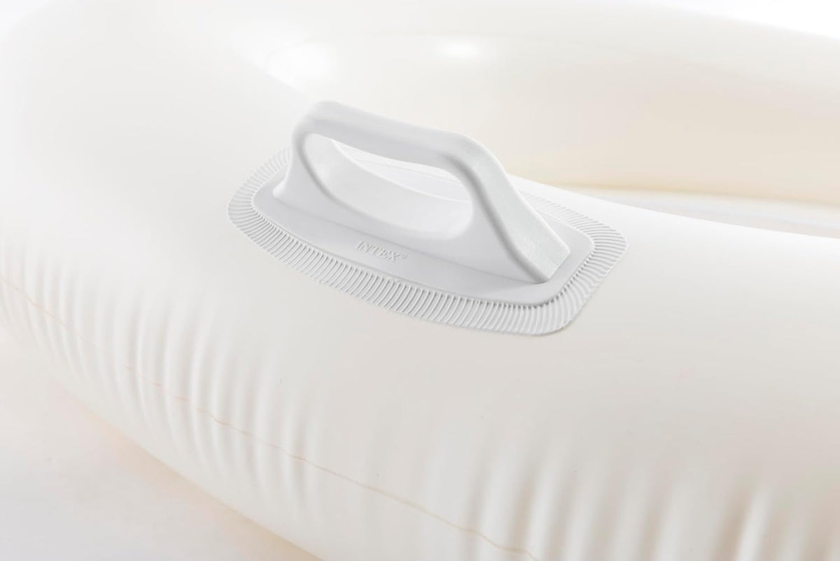 COLCHONETA CON ALMOHADA INFLABLE EN TONOS PASTEL INTEX