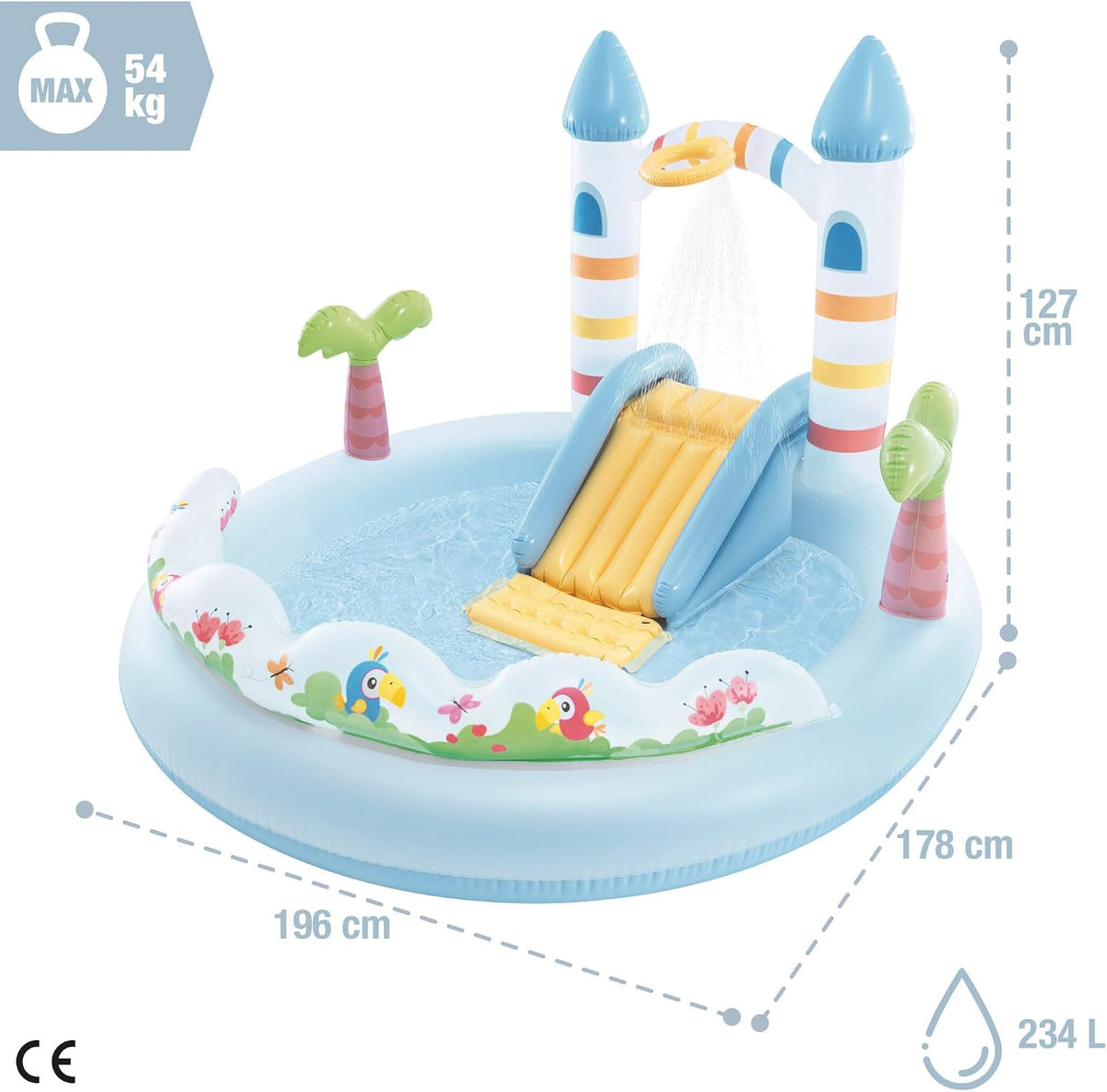 PISCINA PLAY CENTER CASTILLO INTEX