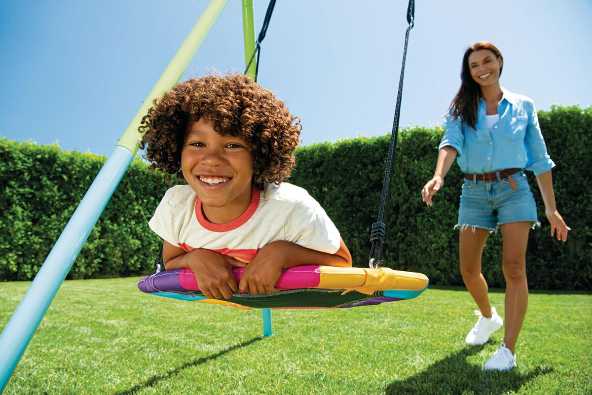 Juego de patio hamaca y nido intex