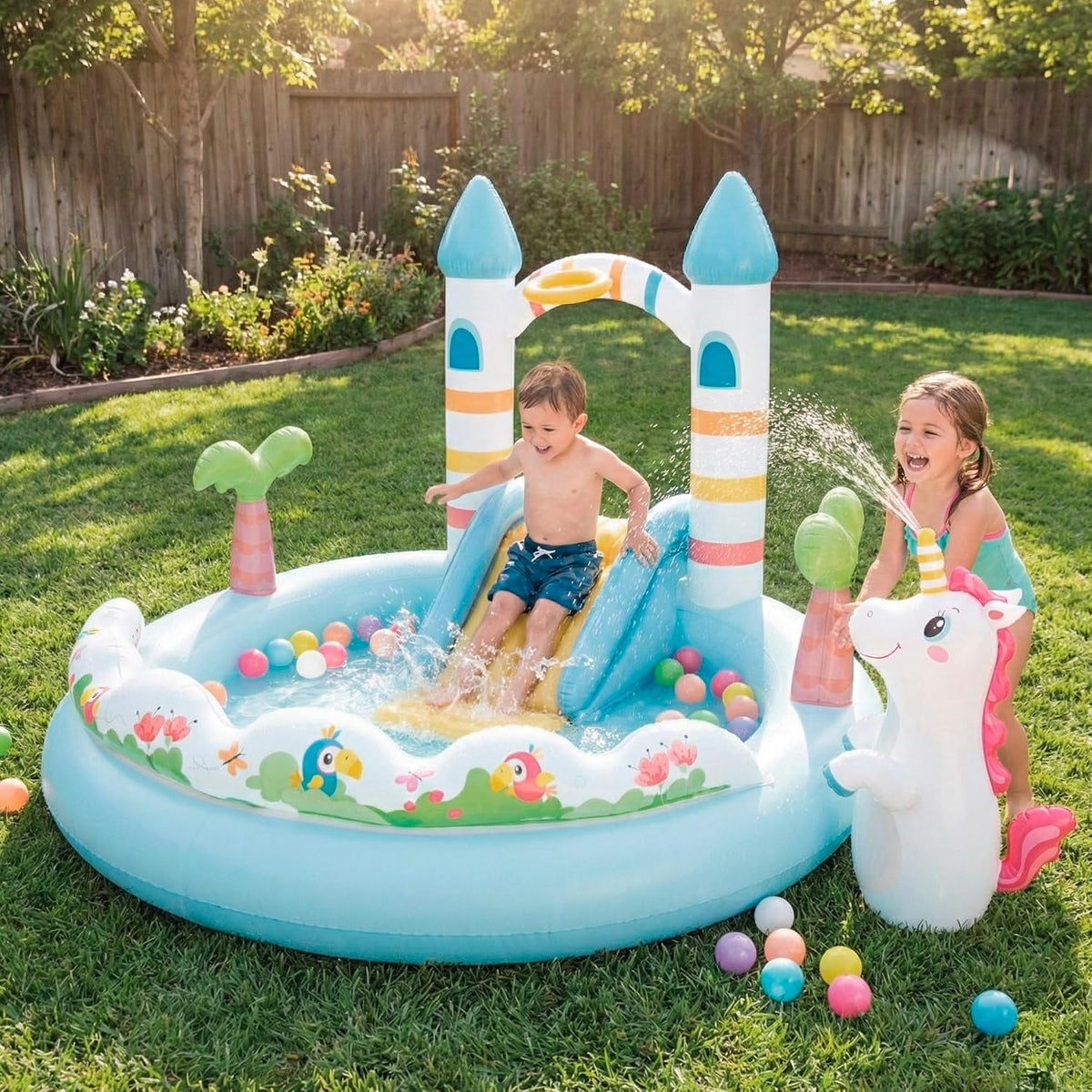 PISCINA PLAY CENTER CASTILLO INTEX