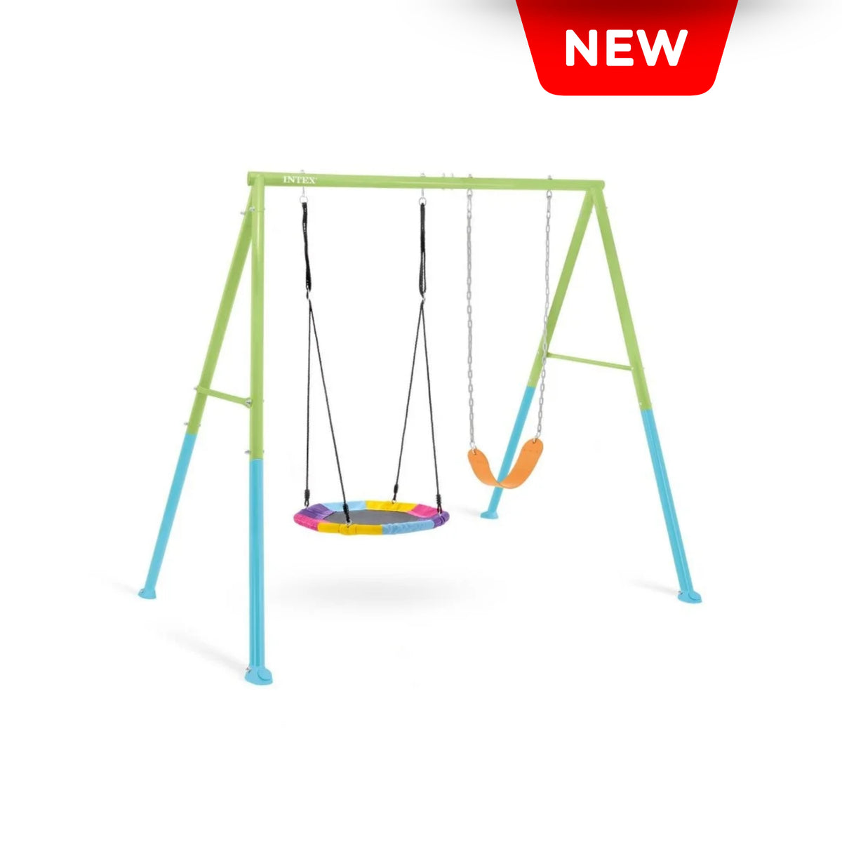 Juego de patio hamaca y nido intex