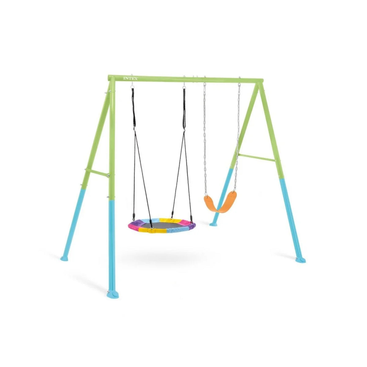 Juego de patio hamaca y nido intex
