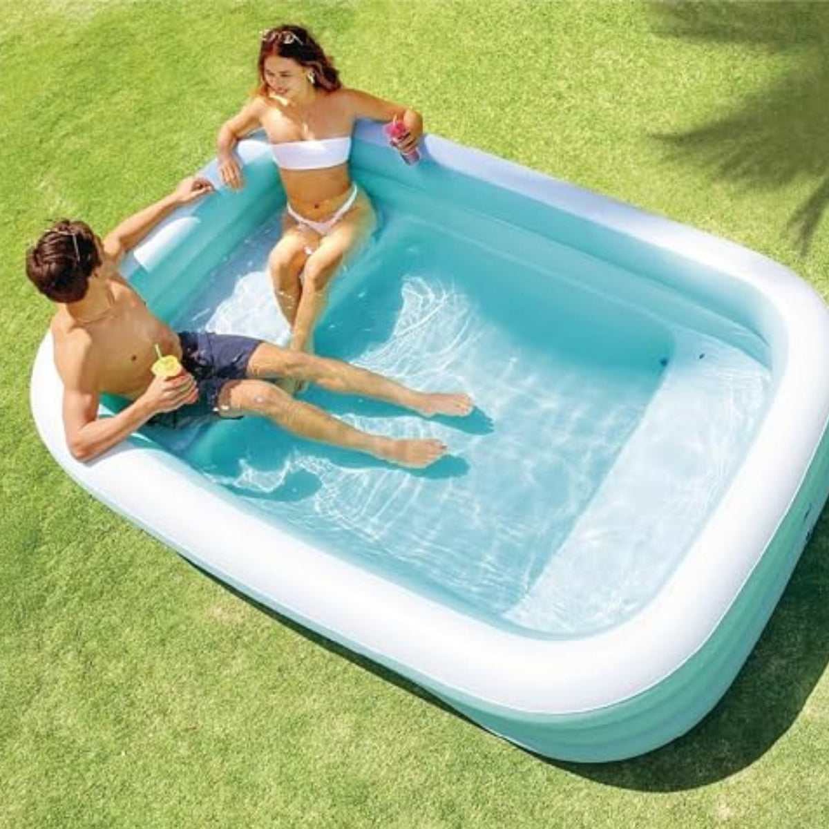 Piscina familiar inflable con asientos intex 58497
