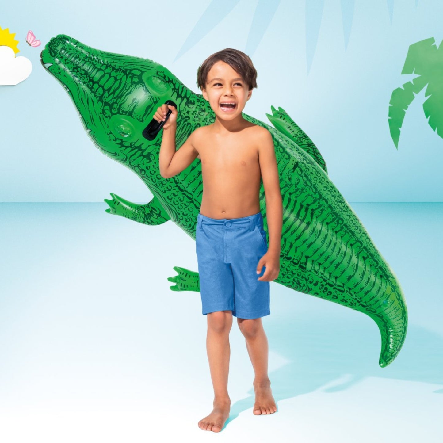 Colchoneta de montar cocodrilo 168X86 cm intex