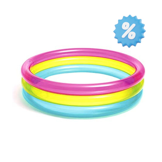 PISCINA INFANTIL 3 AROS MULTICOLOR