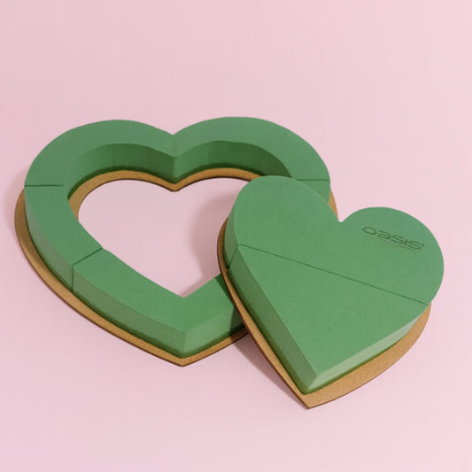 PACK 2 CORAZÓNES CON BASE MDF
