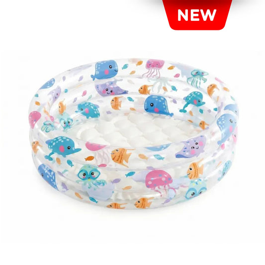 PISCINA INFANTIL INFLABLE PARA BEBES ANIMALES MARINOS INTEX