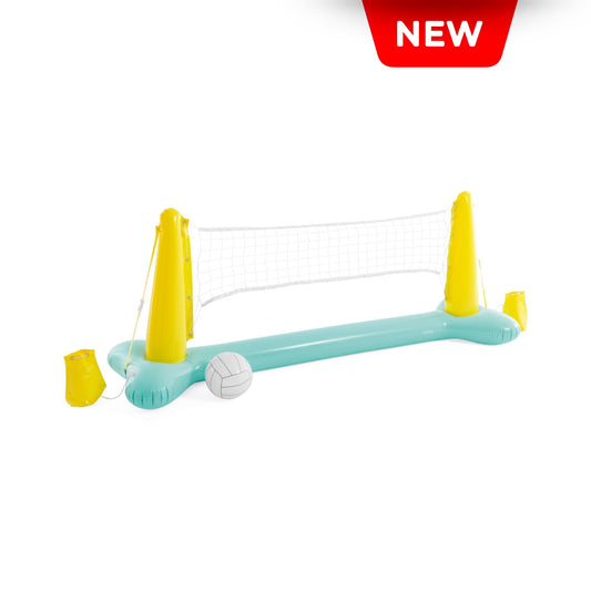 RED DE VOLLEY PARA PISCINA CELESTE Y VERDE INTEX